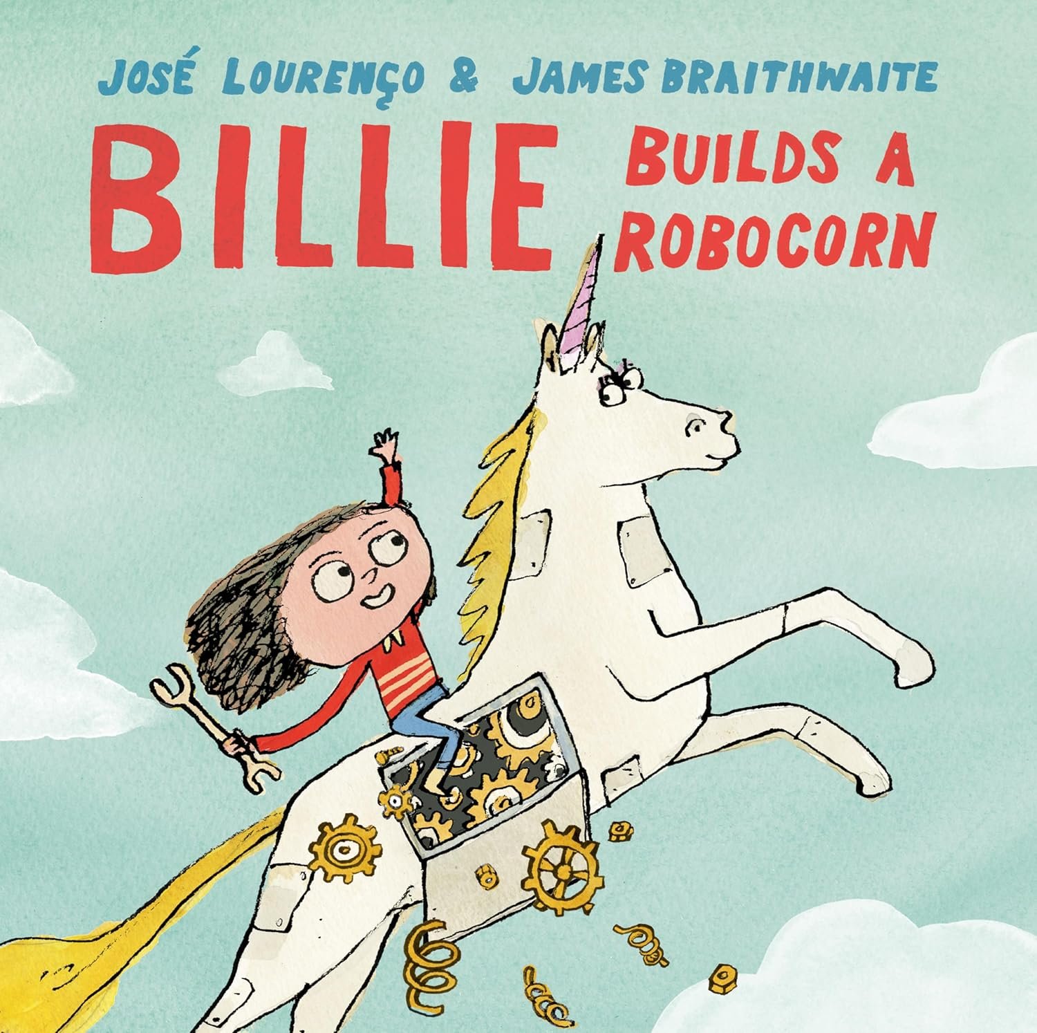 Booklist calls BILLIE BUILDS A ROBOCORN by José Avelino Gilles Corbett Lourenço, illus. by James Braithwaite, “enduringly relatable” and a “delightful pick for any collection” in starred review