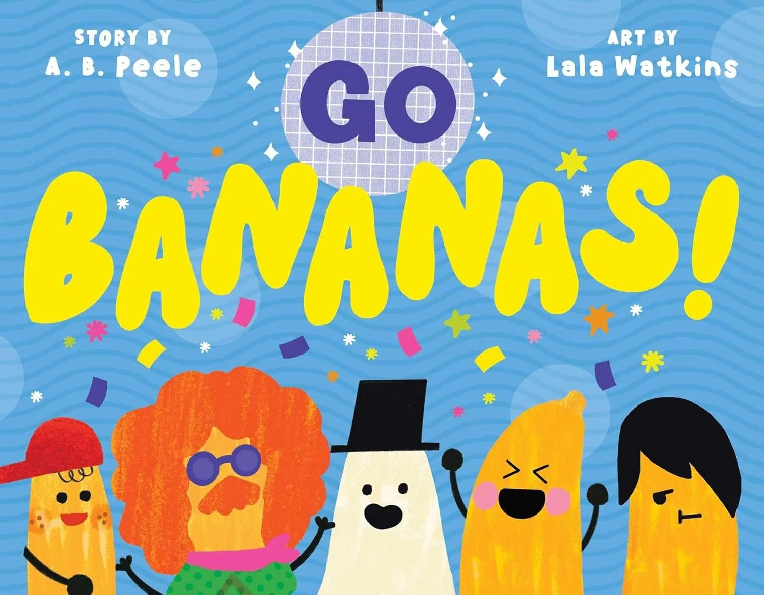 School Library Journal includes Lala Watkins’ GO BANANAS! as one of five Big Books of the Week on Top Holds list