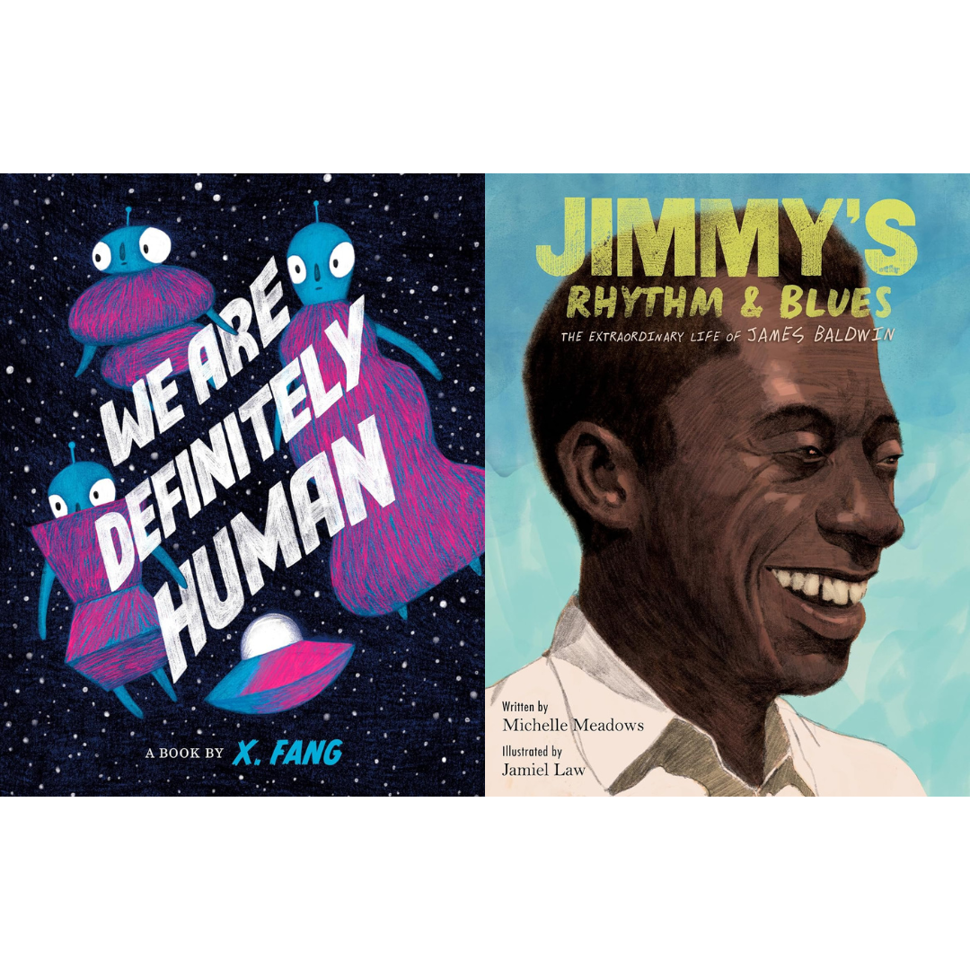 Book Riot includes X. Fang’s WE ARE DEFINITELY HUMAN and Michelle Meadows’ JIMMY’S RHYTHM &amp; BLUES on Best Children’s Books of the Century (So Far) list