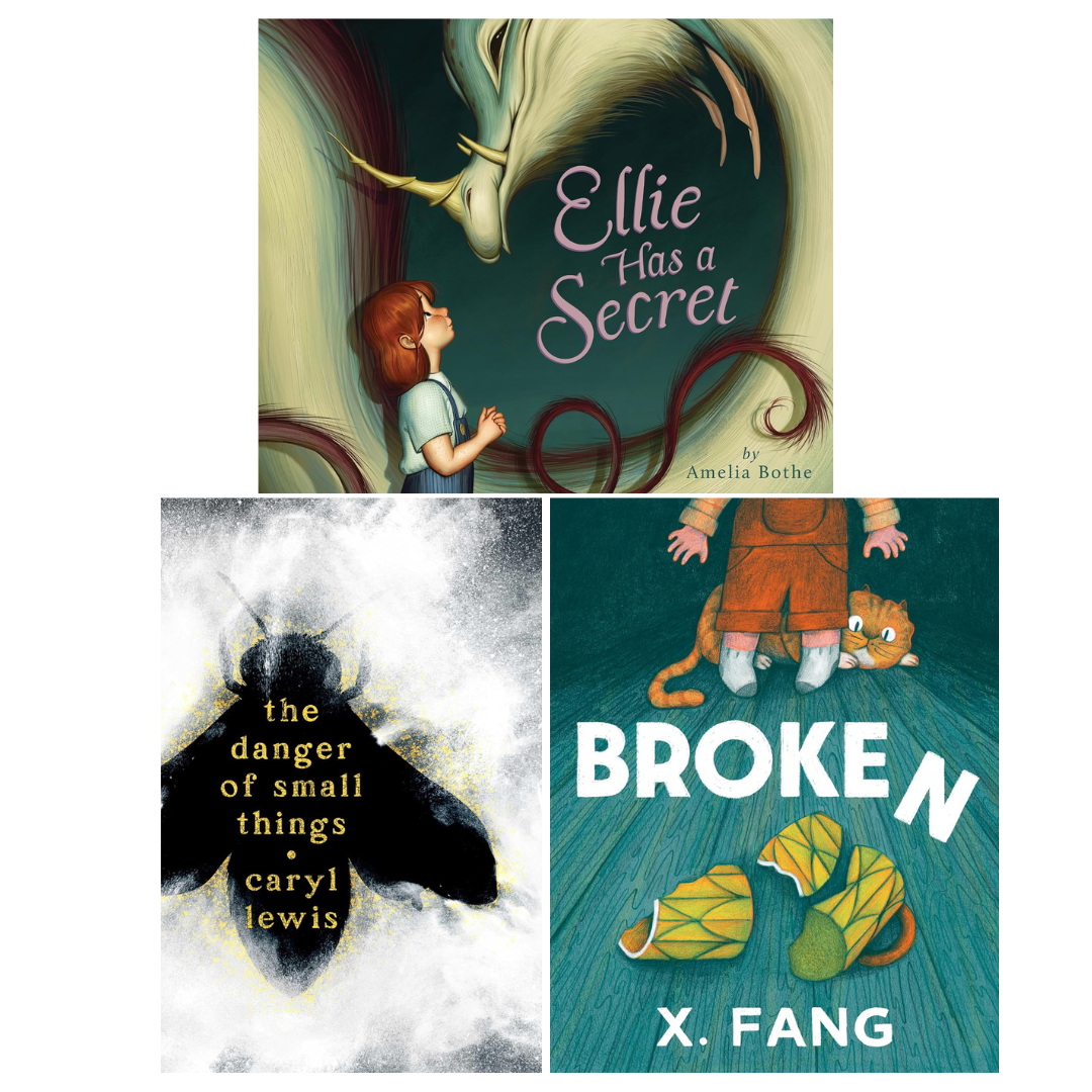 The UK Literacy Association selects Amelia Bothe’s ELLIE HAS A SECRET, X. Fang’s BROKEN, and Caryl Lewis’s THE DANGER OF SMALL THINGS for their 2027 UKLA Book Awards Longlist
