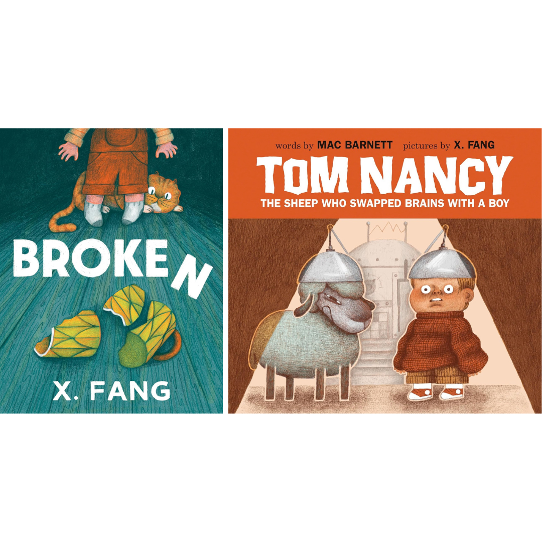 Barnes and Noble includes X. Fang’s BROKEN and X. Fang’s TOM NANCY on their Best Picture Books of 2026 list