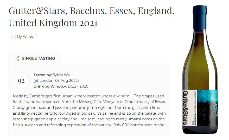 Thrilled with this review from Decanter for the new &lsquo;Strange News From Another Star&rsquo; Bacchus.

There&rsquo;s still some of this left in stock, order now from the G&amp;S website&hellip; link in bio. 

Full review. ⬇️

&ldquo;Made by Cambr