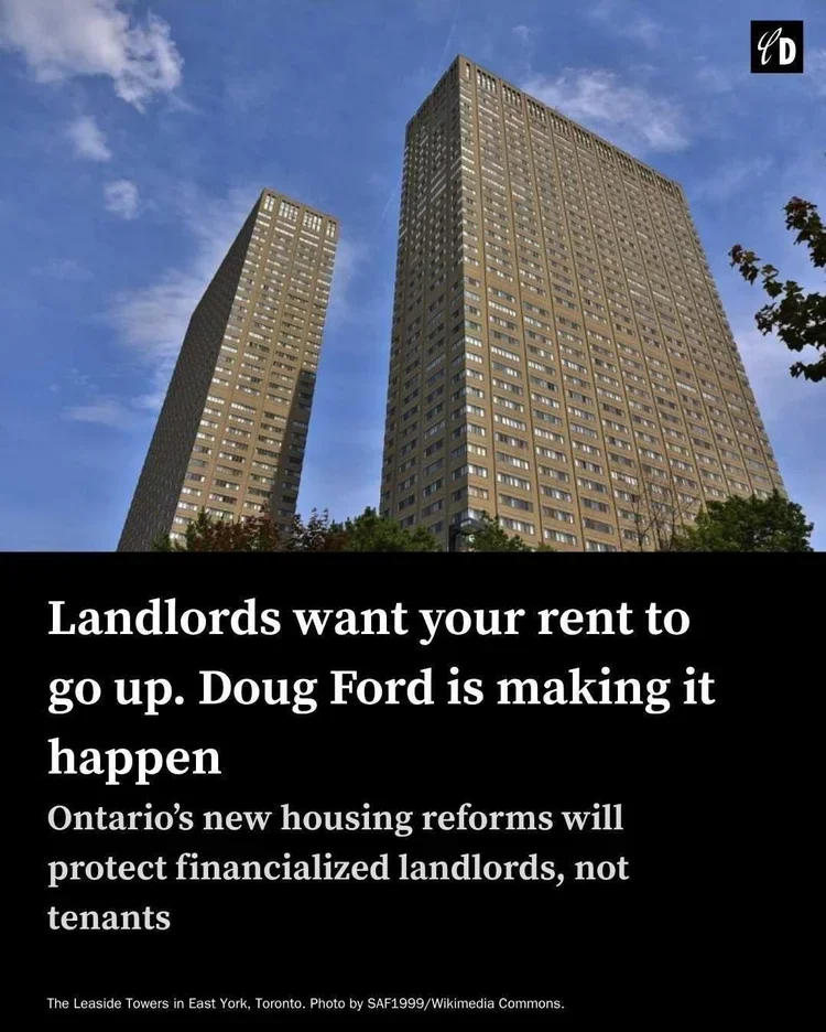 CJC Op-Ed | Landlords want your rent to go up. Doug Ford is making it happen | Canadian Dimension