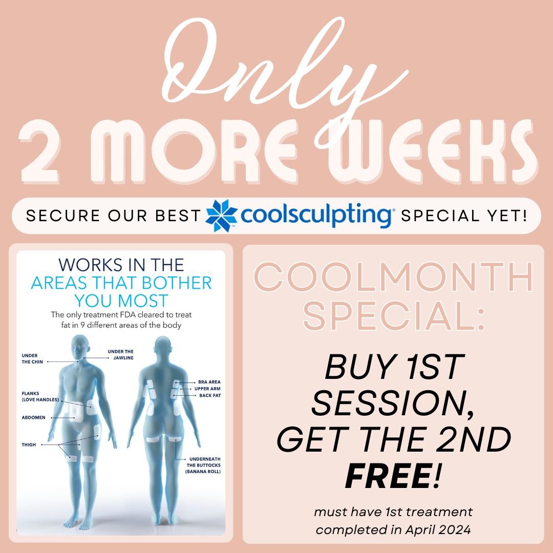 ⭐Don't miss out on CoolMonth!⭐

You have 2 more weeks to lock in this incredible CoolSculpting Elite special!

Book your complimentary consultation with @your_esti_casey by 📞 704.733.9202 or book online!

#infinitymedspaandwellness #charlottenc #med