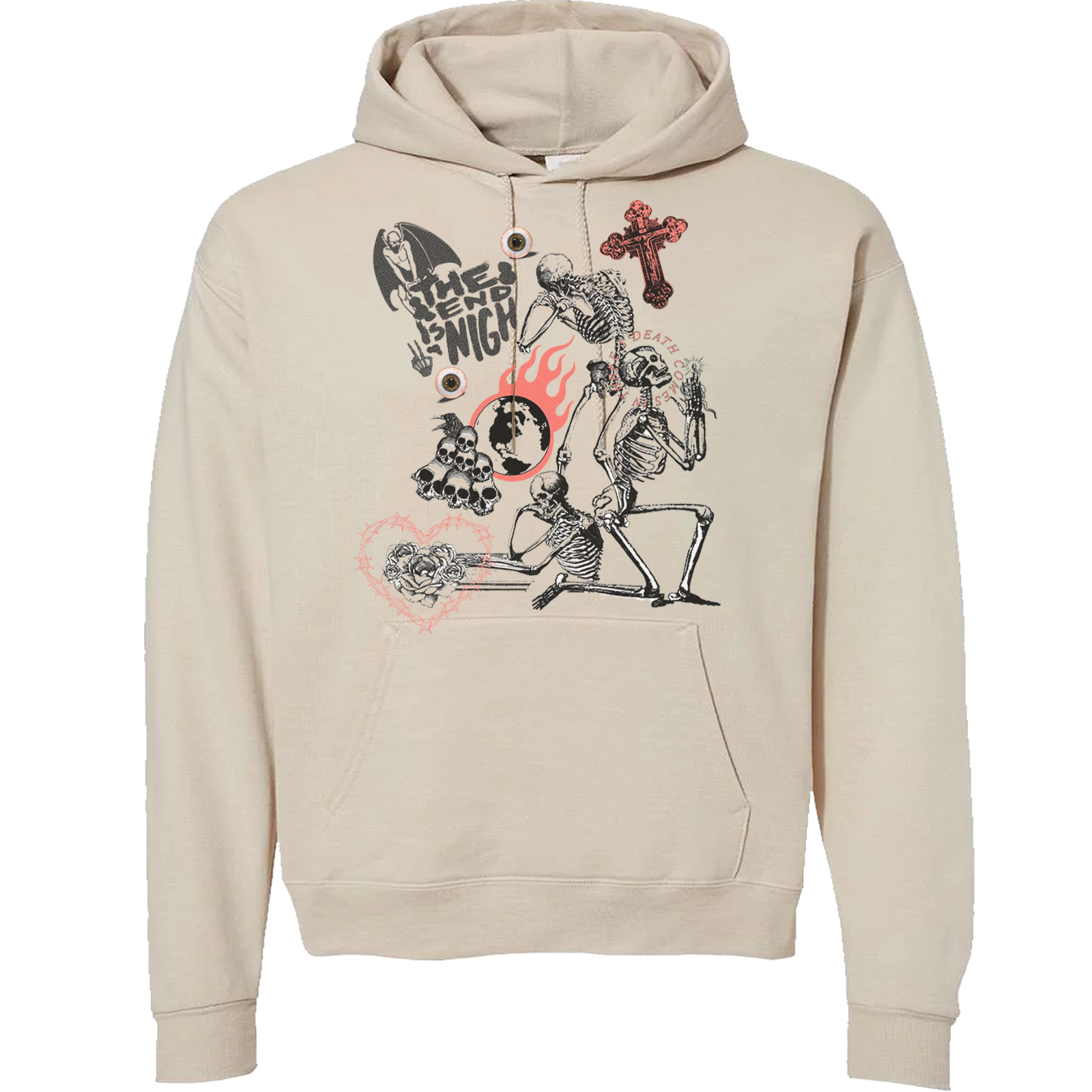 Corruptfiles "DEATH COMES IN 3s" HOODIE
