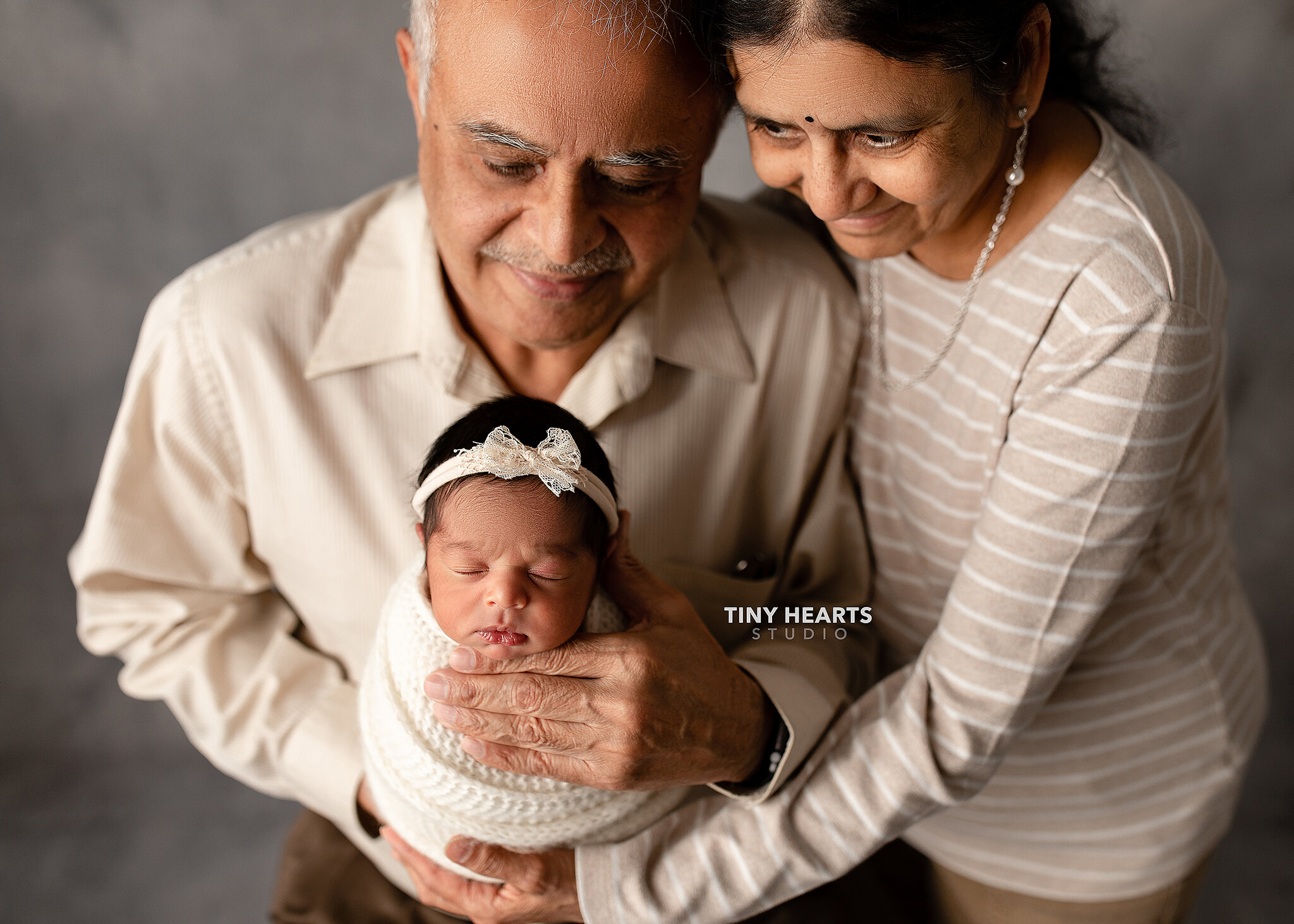 Newborn with grandparents