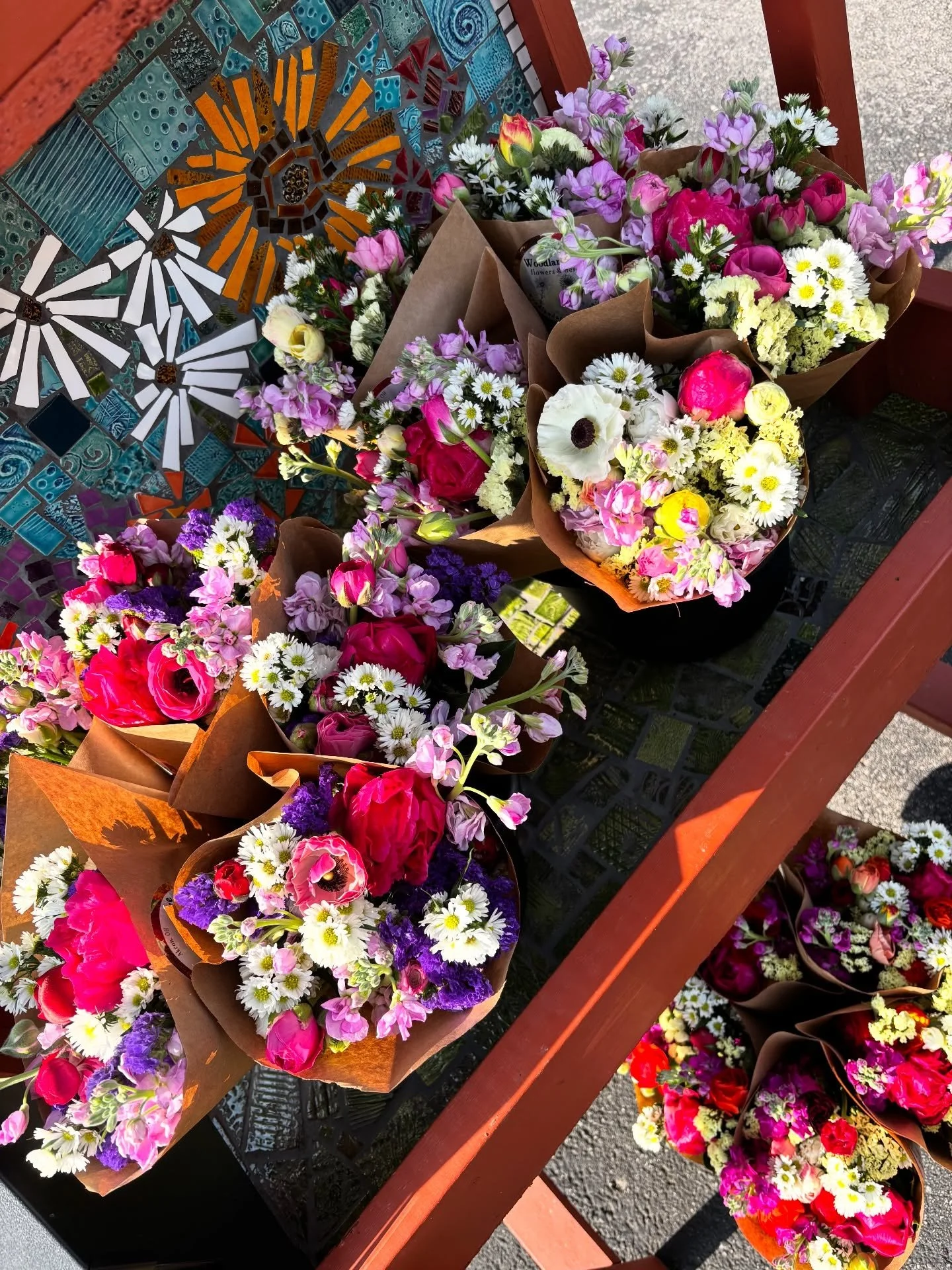 Our Flower Cart is open with the prettiest spring bouquets filled with peonies, ranunculus, stock, &amp; more 💐 Located at 3064 Woodland Road, Akron, OH 44312