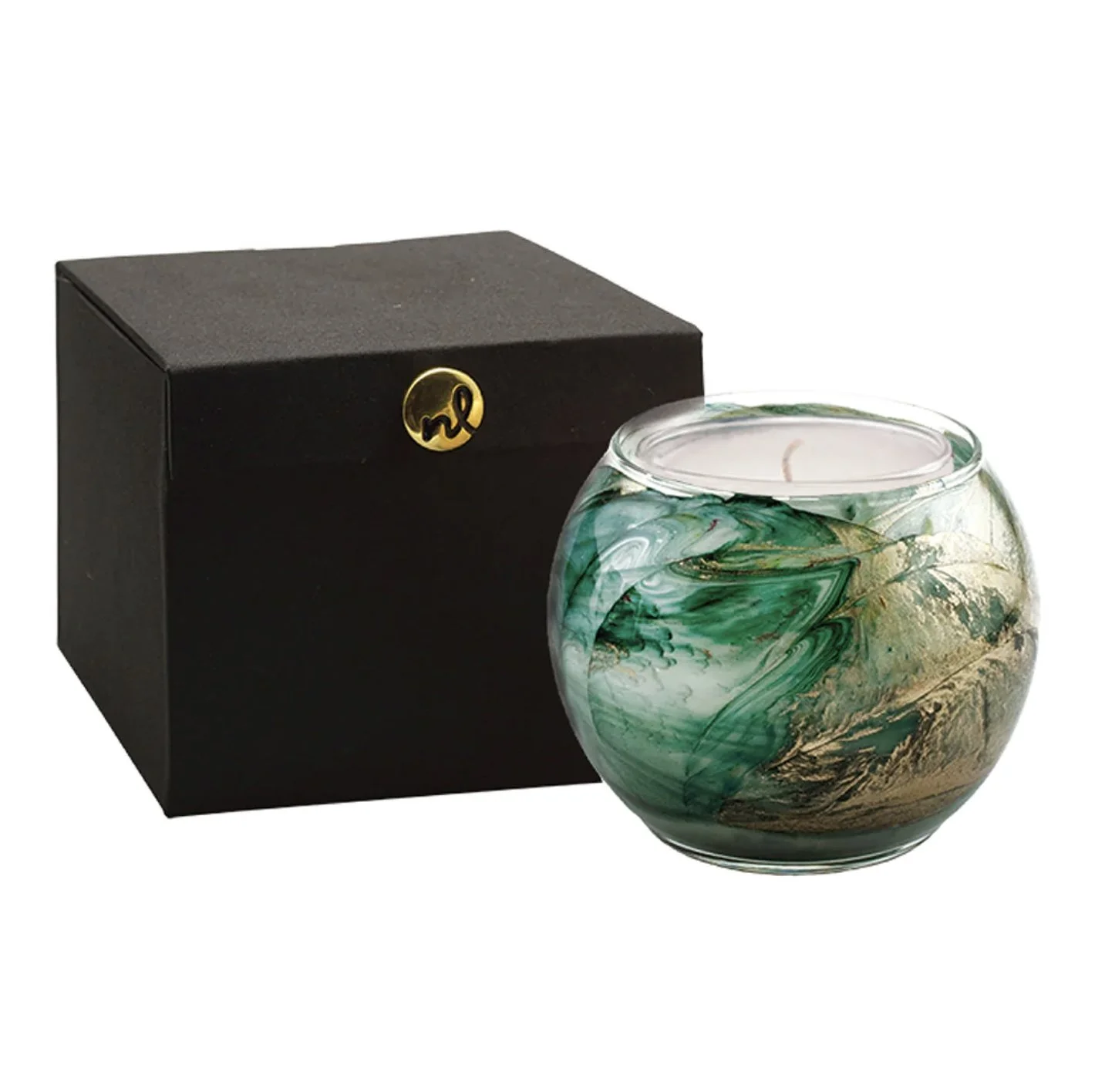 Northern Lights Candles Esque Globe Candle Ivory —