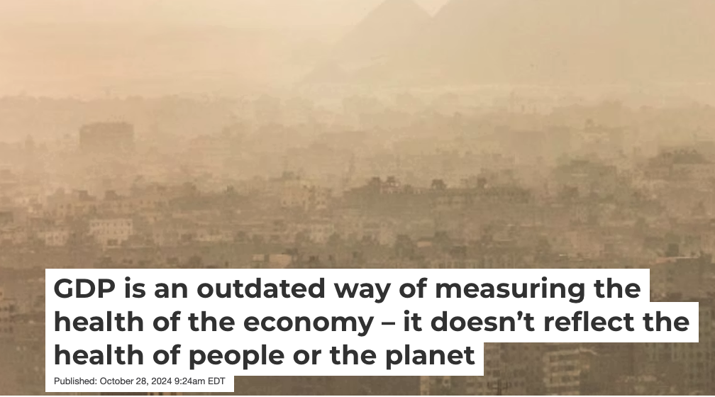GDP is an outdated way of measuring the health of the economy