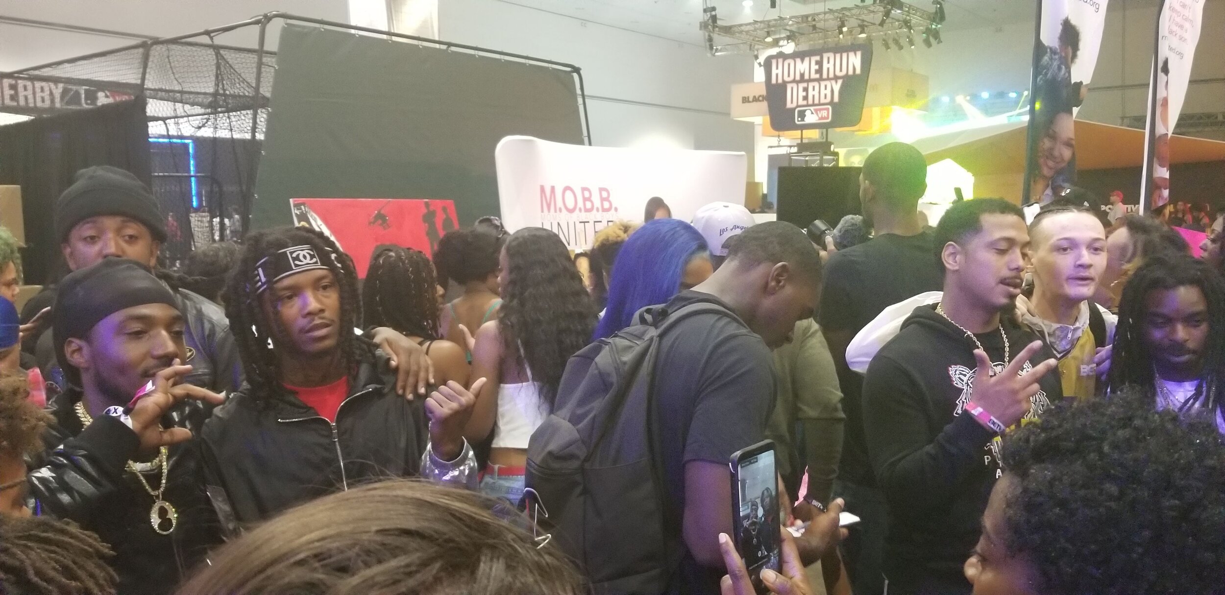 Many L.A. and Chicago Area Rappers and Musicians stopped by to hang out with fans