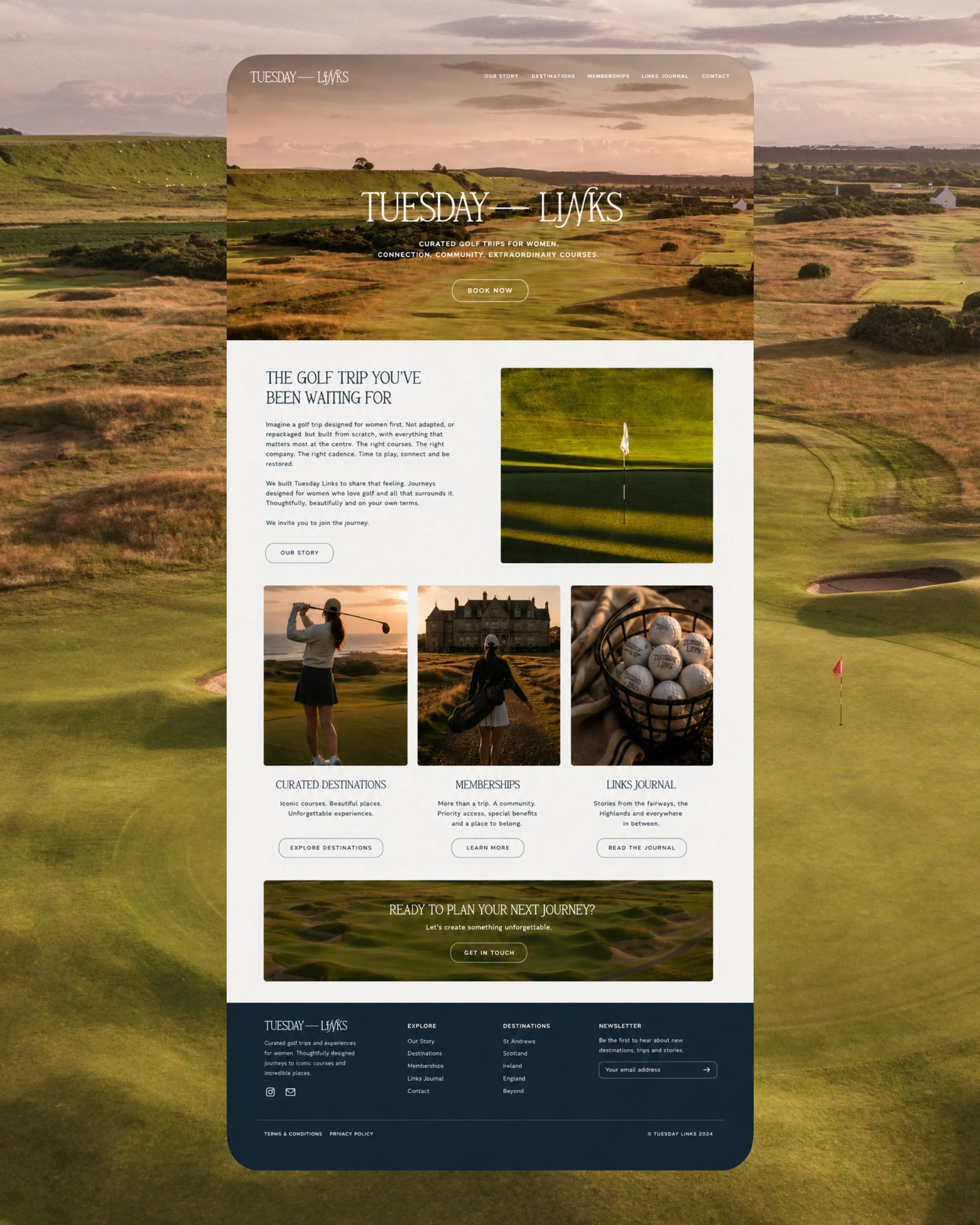 Have you ever landed on a website and immediately thought - yes, this is for me?

That&rsquo;s the feeling we were building towards for Tuesday Links. Scotland&rsquo;s first luxury golf travel experience designed specifically for women, not adapted f