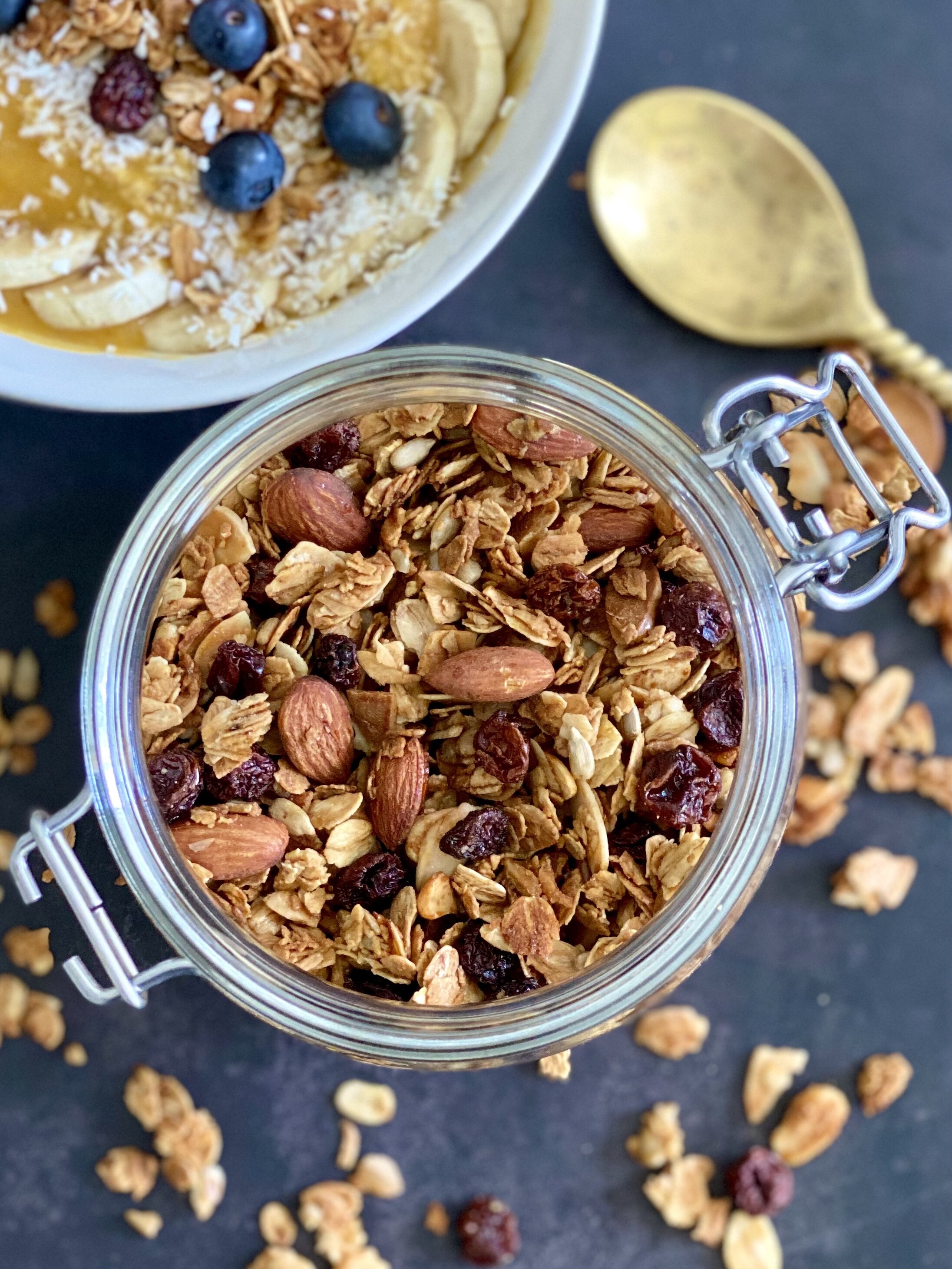 Healthy Homemade Crunchy Nut Granola — Pinch of Mania