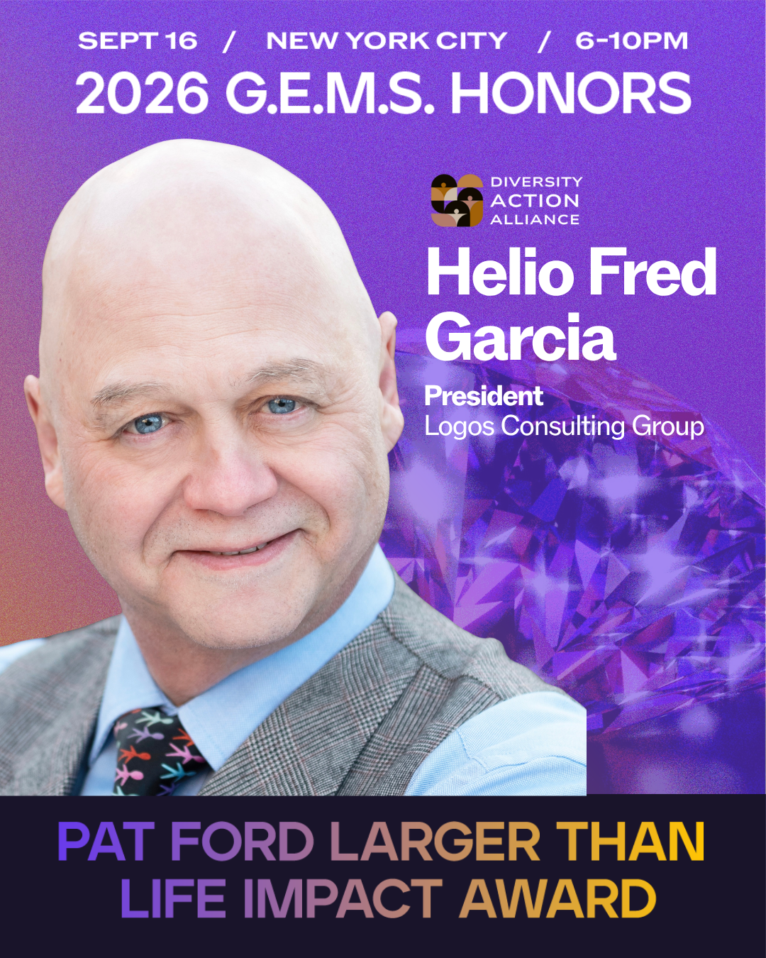 2026 Pat Ford Larger Than Life Impact Award Recipient