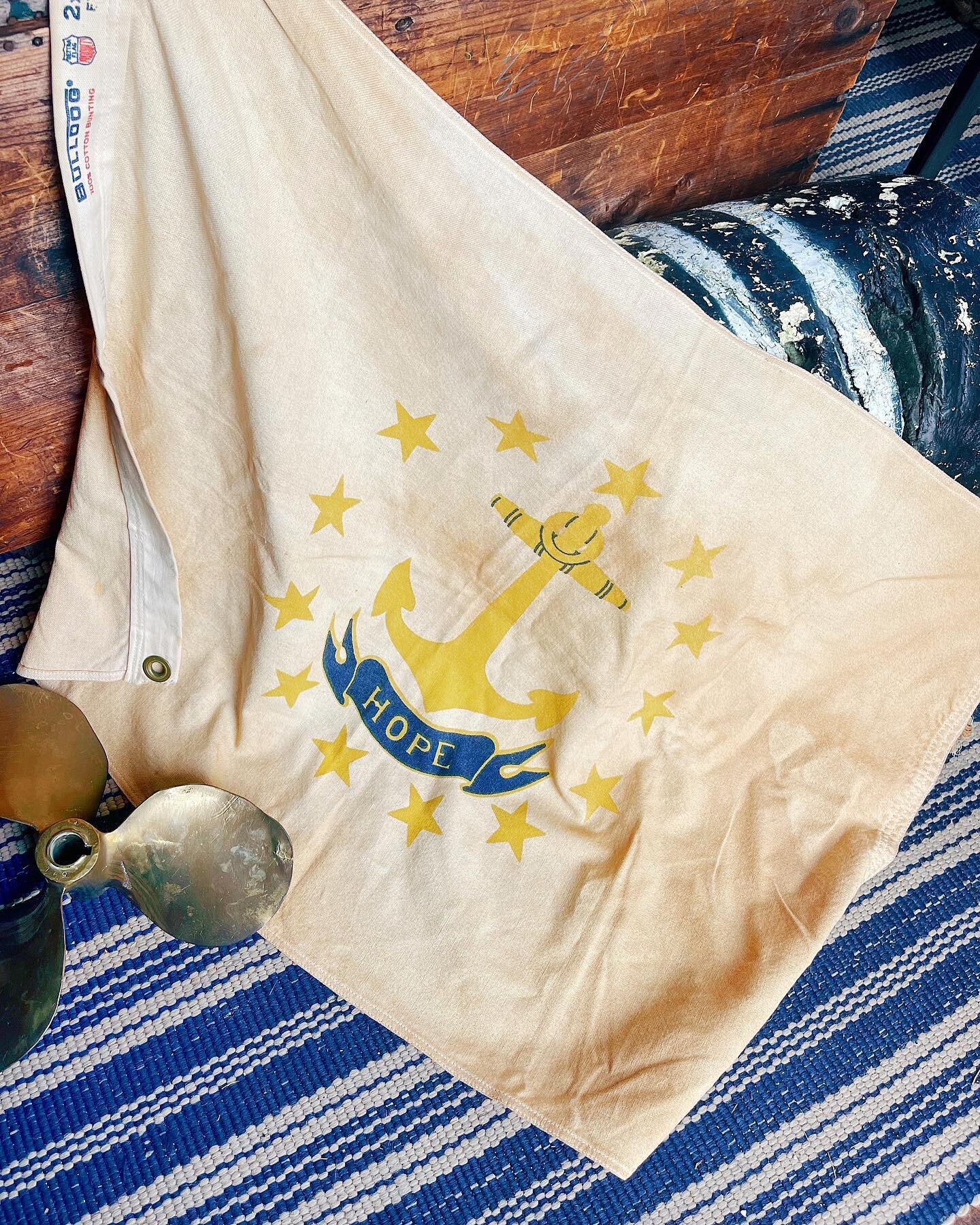 It&rsquo;s Whistle Sale morning! 🚩 This amazing Rhode Island Hope flag and a very special Rainbow Fleet Nantucket needlepoint are just two of the items coming your way at 9am EST. All item prices include shipping. And a reminder that our Labor Day S