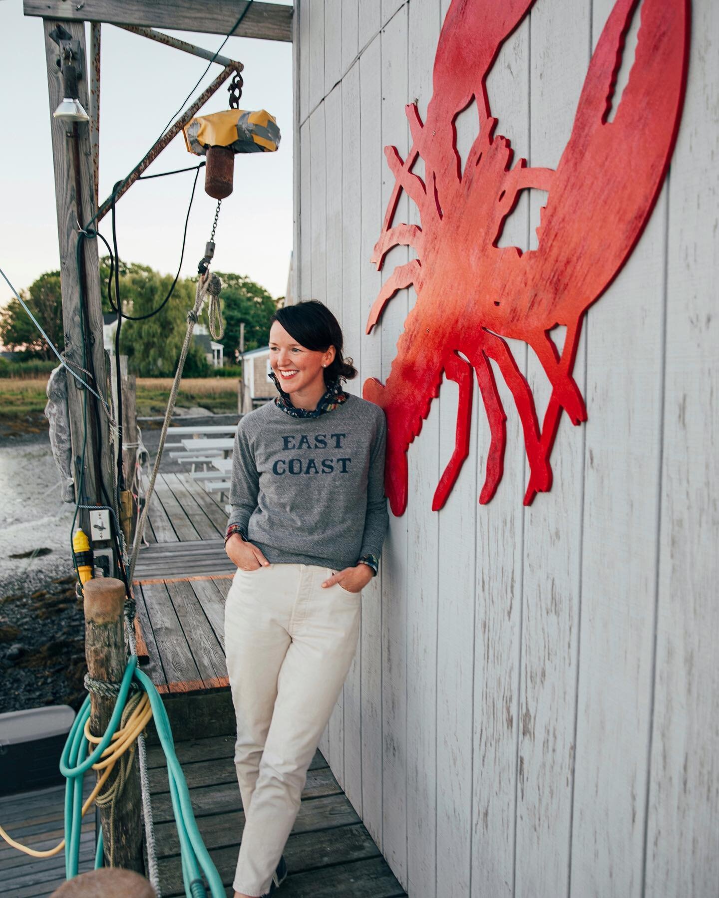 It&rsquo;s the East Coast for me 💙 Excited for cooler temps and layers and loving this lightweight sweatshirt from @saultnewengland, a beloved New England shop with storefronts in Portsmouth and Boston. You can shop all of their local merch online, 