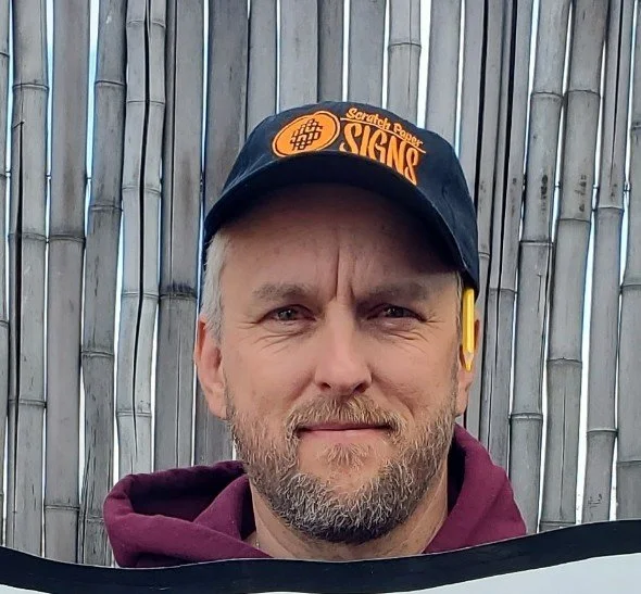 Jess DeMoss of Scratch Paper Signs has painted signs in the Silver City area as well as in California, Arizona, New Mexico, Texas, and Iowa.  Also, he and Andrew Dahl-Bredine work with Earth Ways Outdoors creating high quality nature connection exper