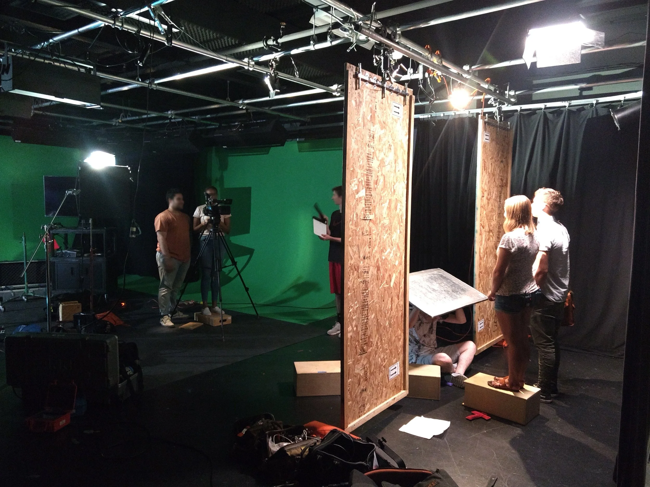 Custom design/built elevator door rig for a replication of 500 Days of Summer