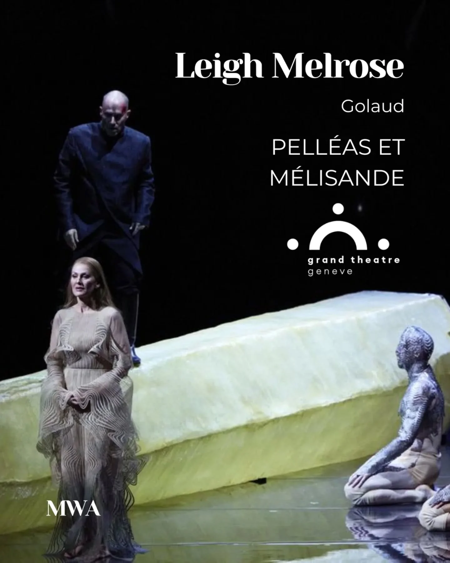 It's the closing night of Pell&eacute;as et M&eacute;lisande at the @grandtheatregeneve, in which @leighmelrose has been praised for his &quot;volatile, haunted Golaud... compelling on stage and vocally forceful&quot;, adding his &quot;Wagnerian&quot