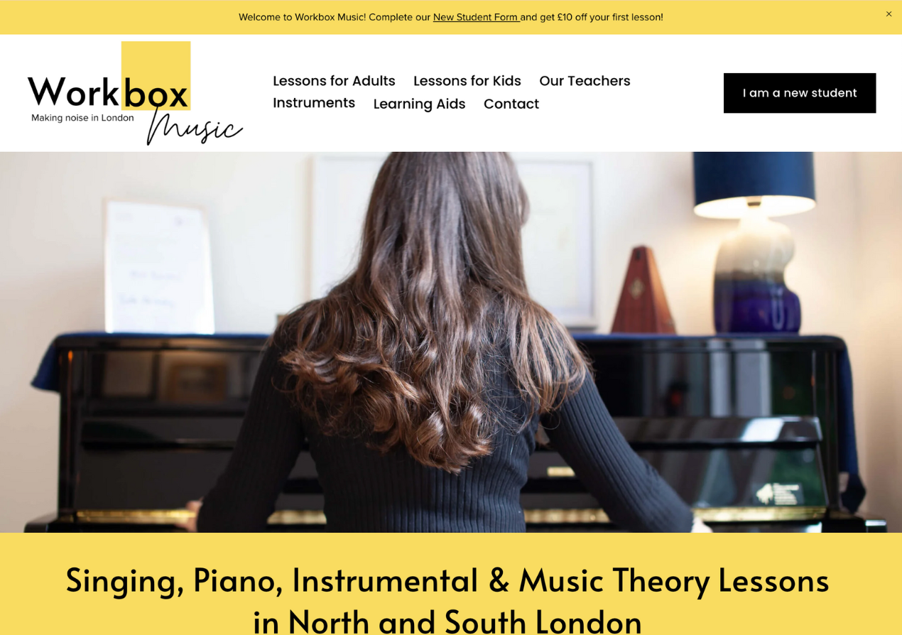 Workbox Music, Music Tutoring