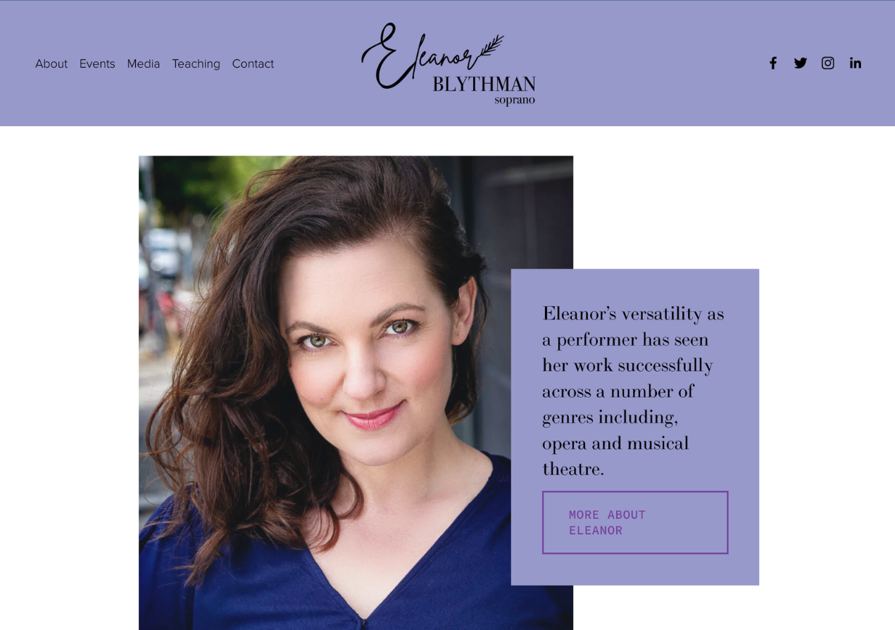 Eleanor Blythman, Soprano