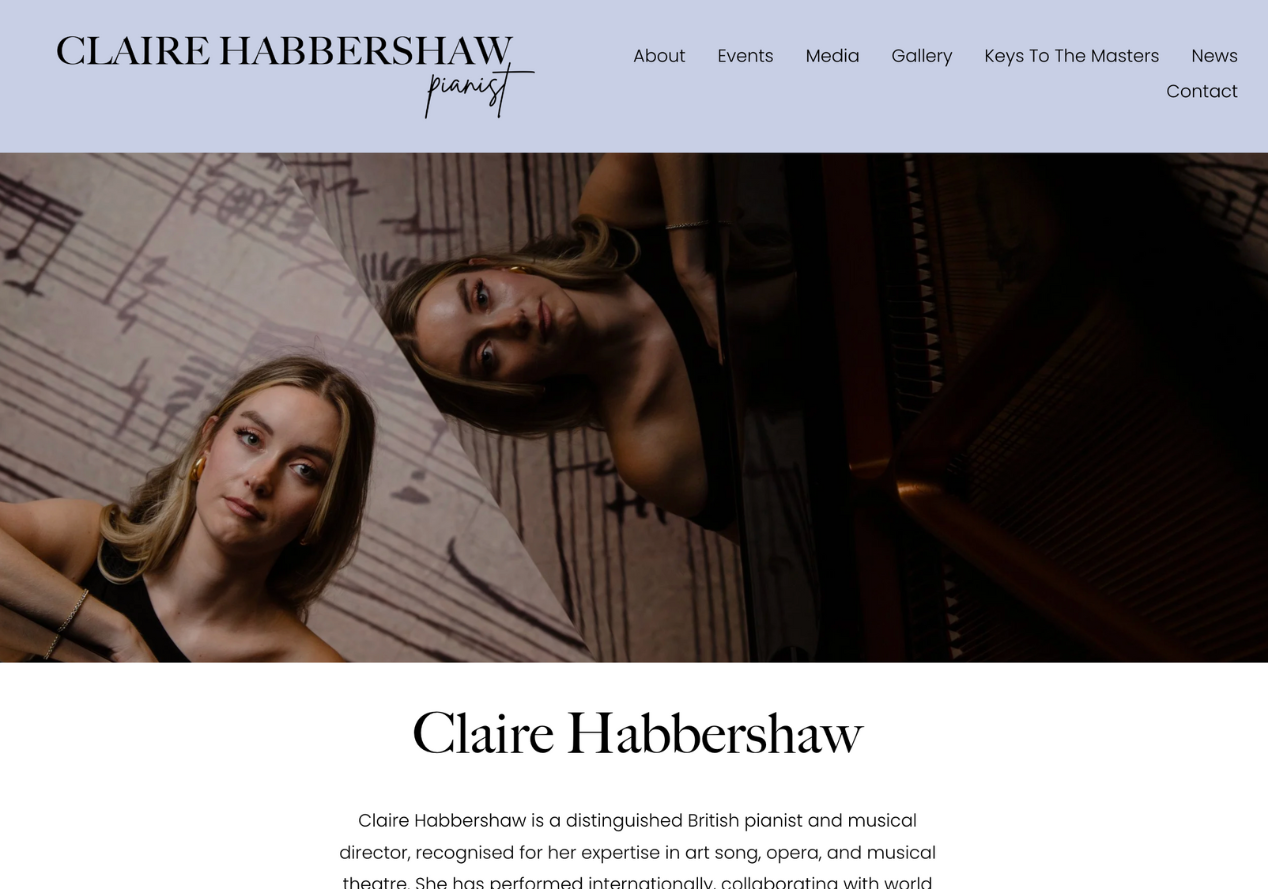 Claire Habbershaw, Pianist