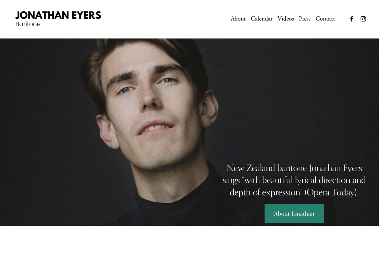 Jonathan Eyers, Baritone