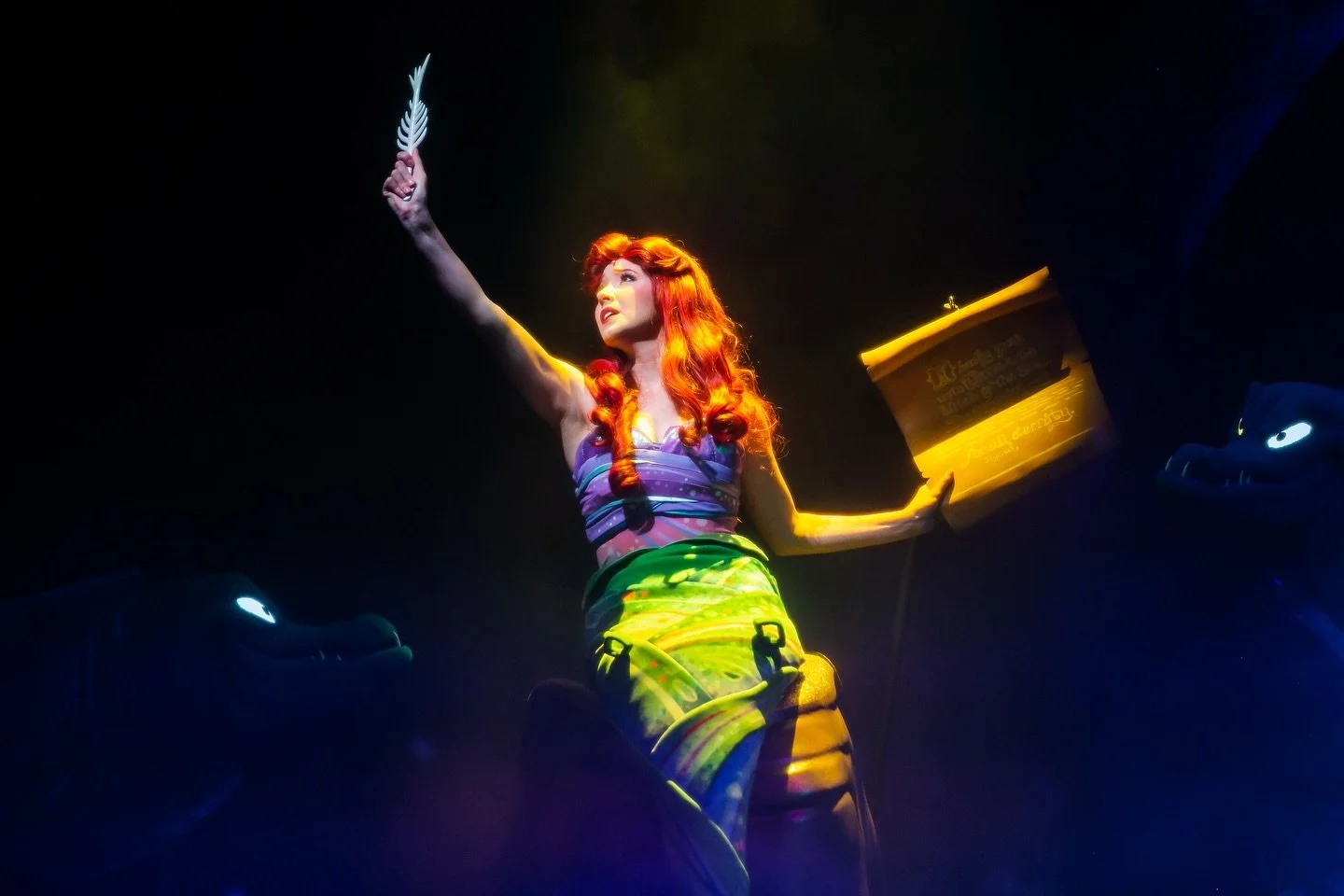 What&rsquo;s the spookiest thing you can think of &hellip; definitely Ariel signing her voice away to Ursula. 👀Happy Halloween everyone - be safe, and beware of Sea Witches! 🧙&zwj;♀️🎃 
&bull;
Grateful for this little mermaid everyday. Comments to 