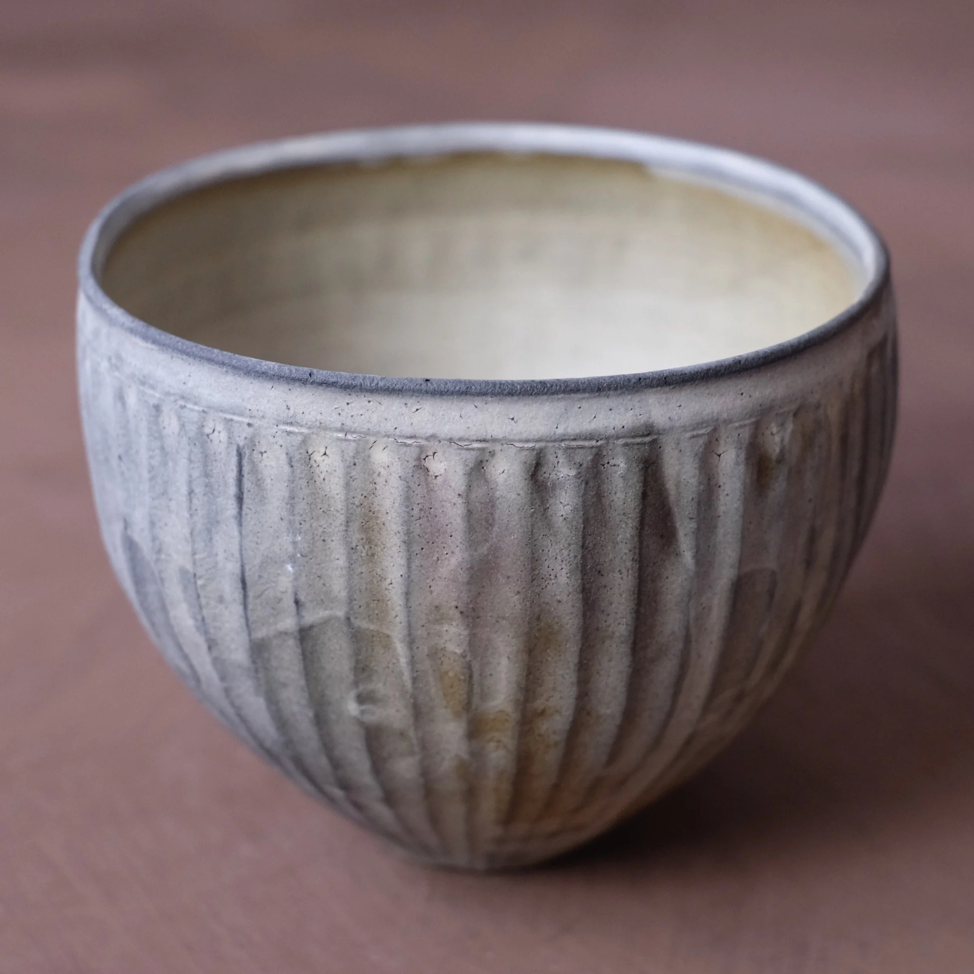 Winter Light Fluted Bowl III