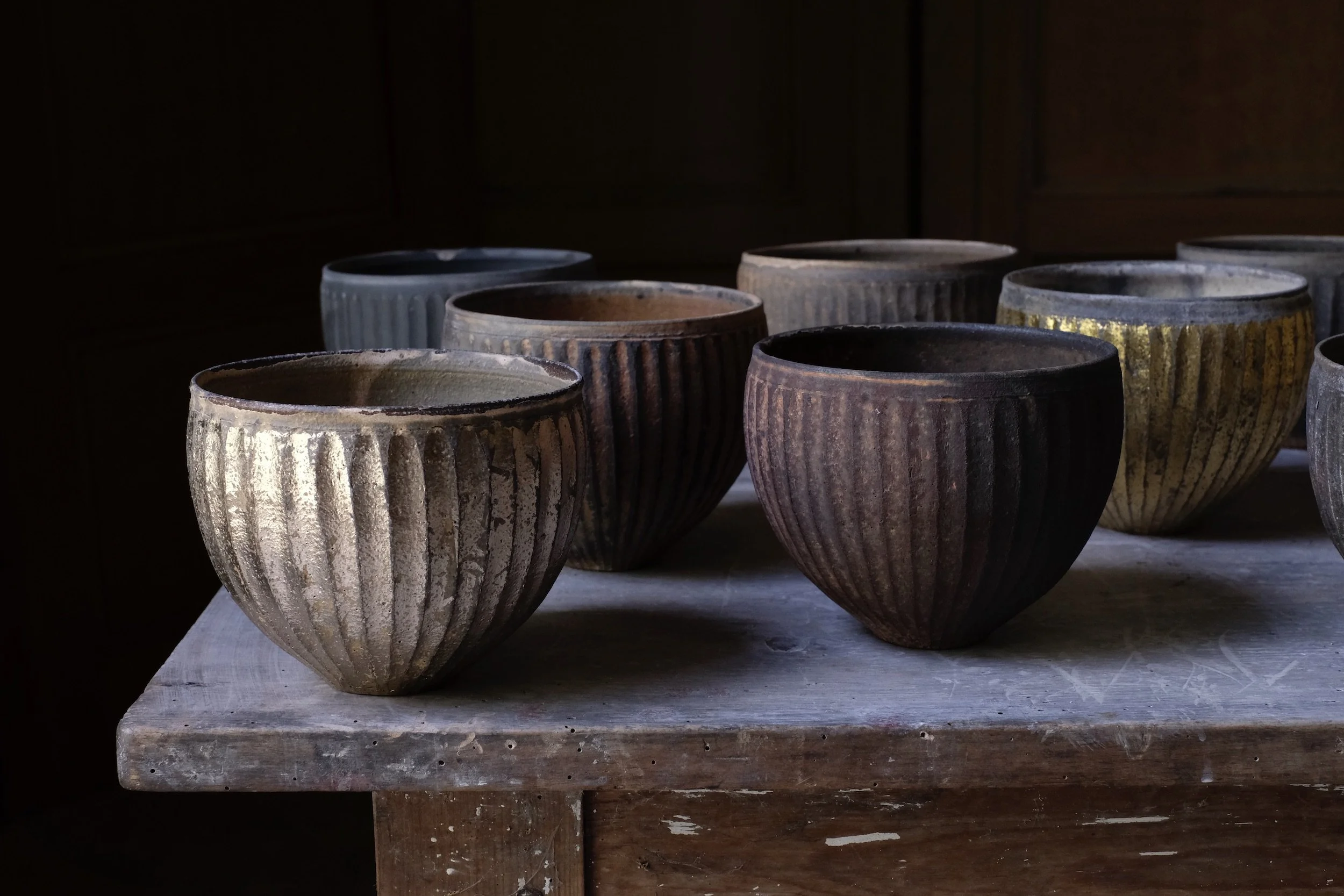 Assorted Fluted Offering Bowls