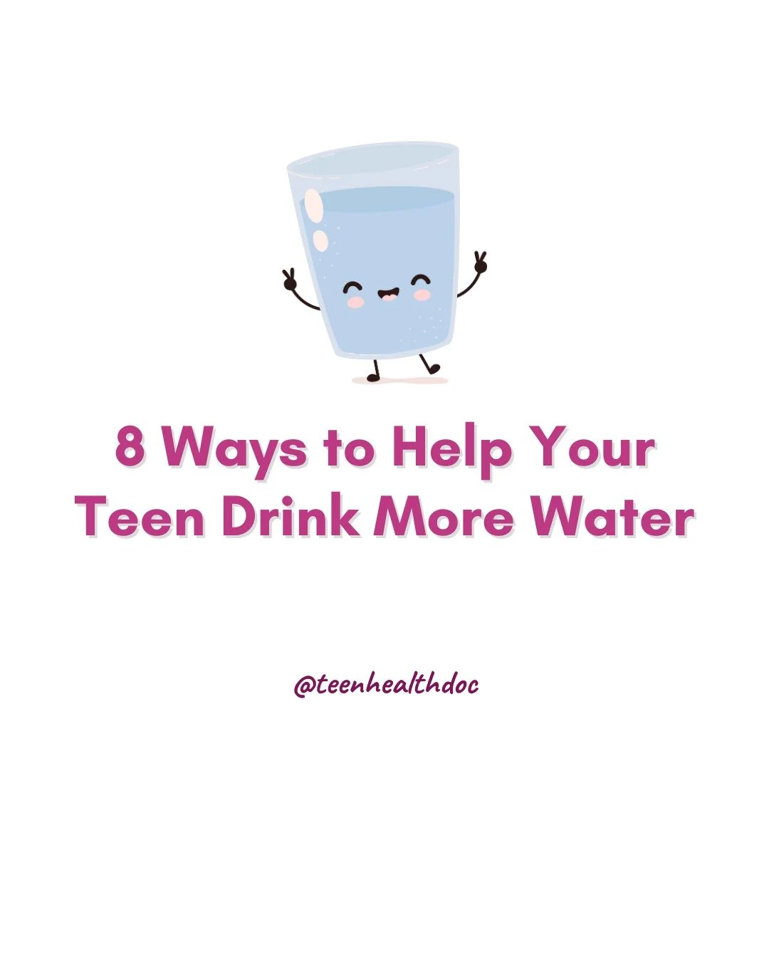 Teen parents! Getting back with a nod to something basic, yet, so crucial to keeping our young people healthy &amp; happy, WATER! As a pediatrician, here's what you need to know:

💧 Water is the MVP! It's affordable, accessible, and exactly what the
