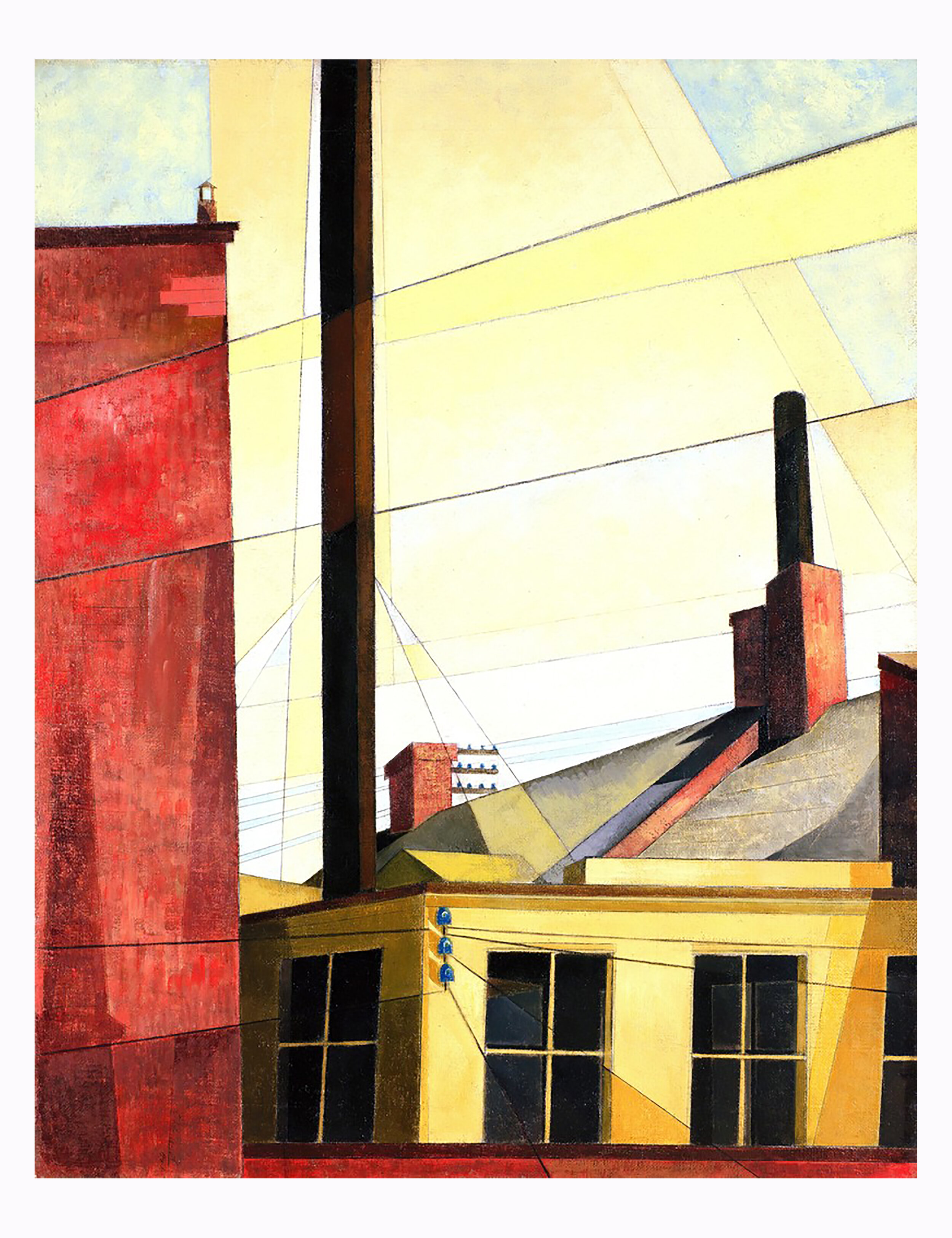 Charles Demuth, From the Garden of the Château, 1921, oil on canvas, 25" × 20", collection of the Fine Arts Museum of San Francisco