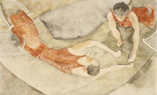  Charles Demuth. Two Trapeze Performers in Red, c. 1917. BF644. Collection of the Barnes Foundation, Philadelphia 