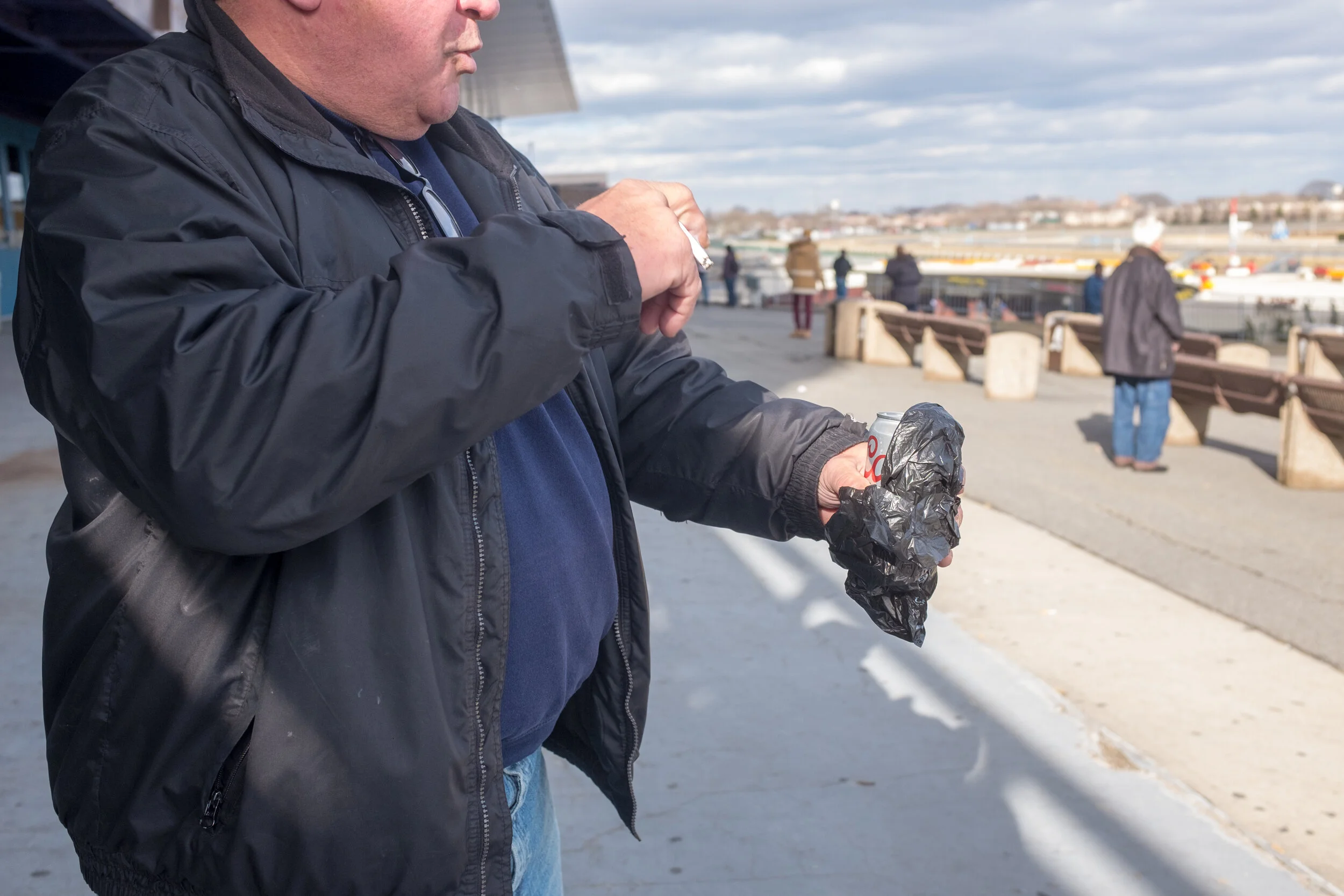 Frank was raised in Vinegar Hill in Brooklyn, New York and has been a visitor of Aqueduct Racetrack since he was a kid. He says, “Ever since the casino, it’s not the same. Many years ago, there’d be 10 to 15,000 people during the week every day ... …