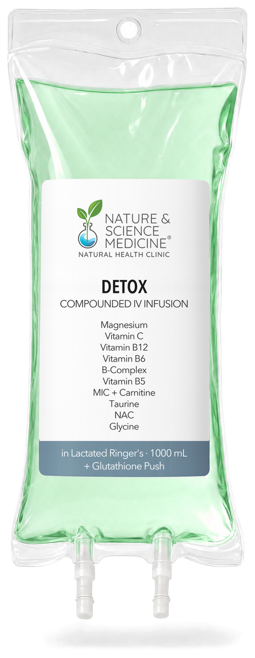 Detox IV bag, compounded at Nature & Science Medicine