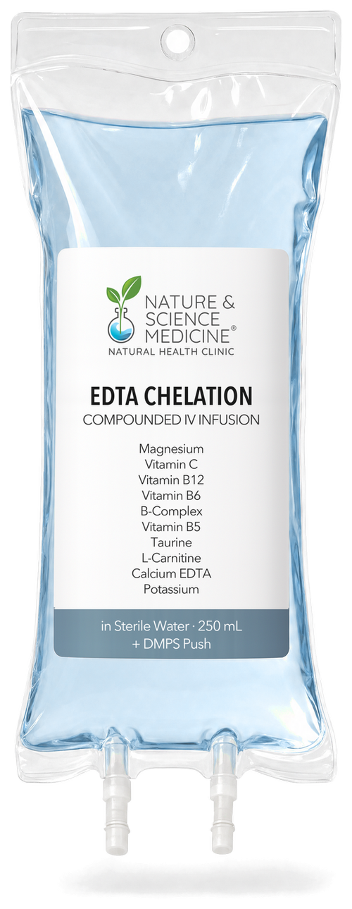 EDTA Chelation IV bag, compounded at Nature & Science Medicine