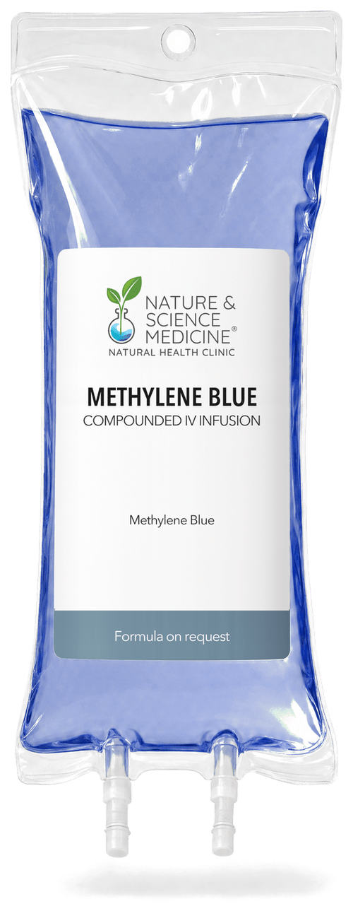 Methylene Blue IV bag, compounded at Nature & Science Medicine