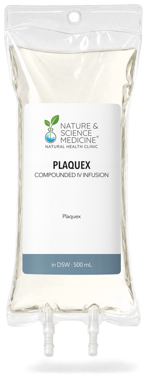 Plaquex IV bag, compounded at Nature & Science Medicine