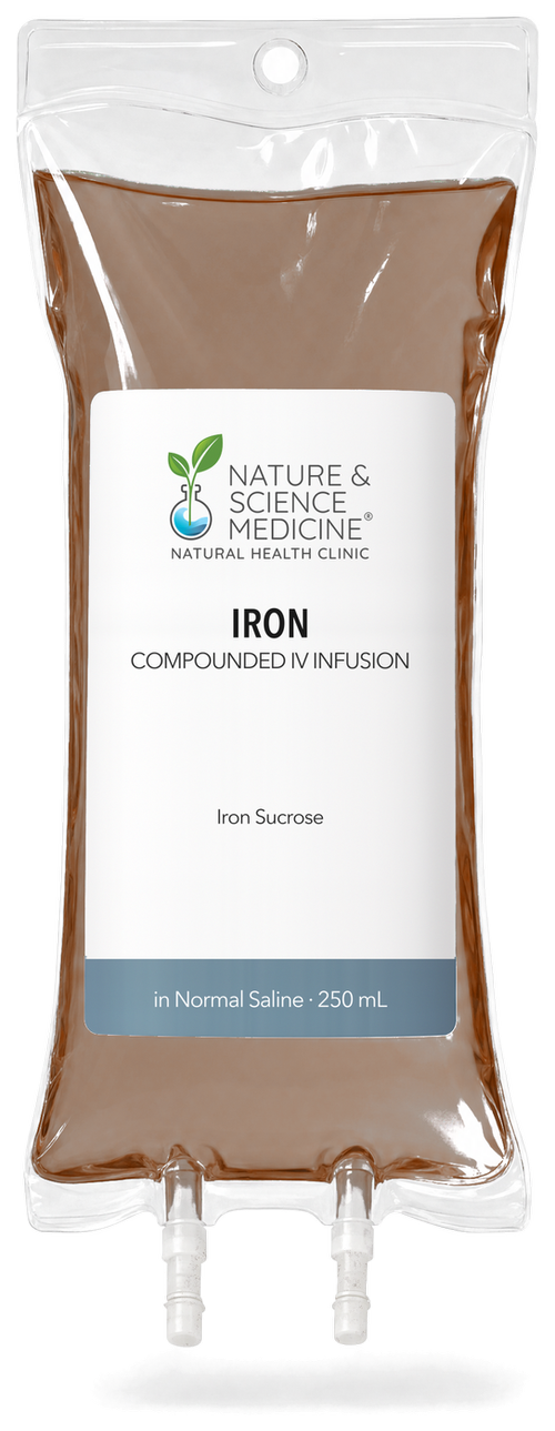 Iron IV bag, compounded at Nature & Science Medicine