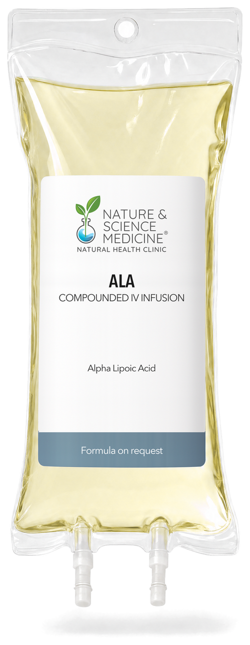 Alpha-Lipoic Acid IV bag, compounded at Nature & Science Medicine