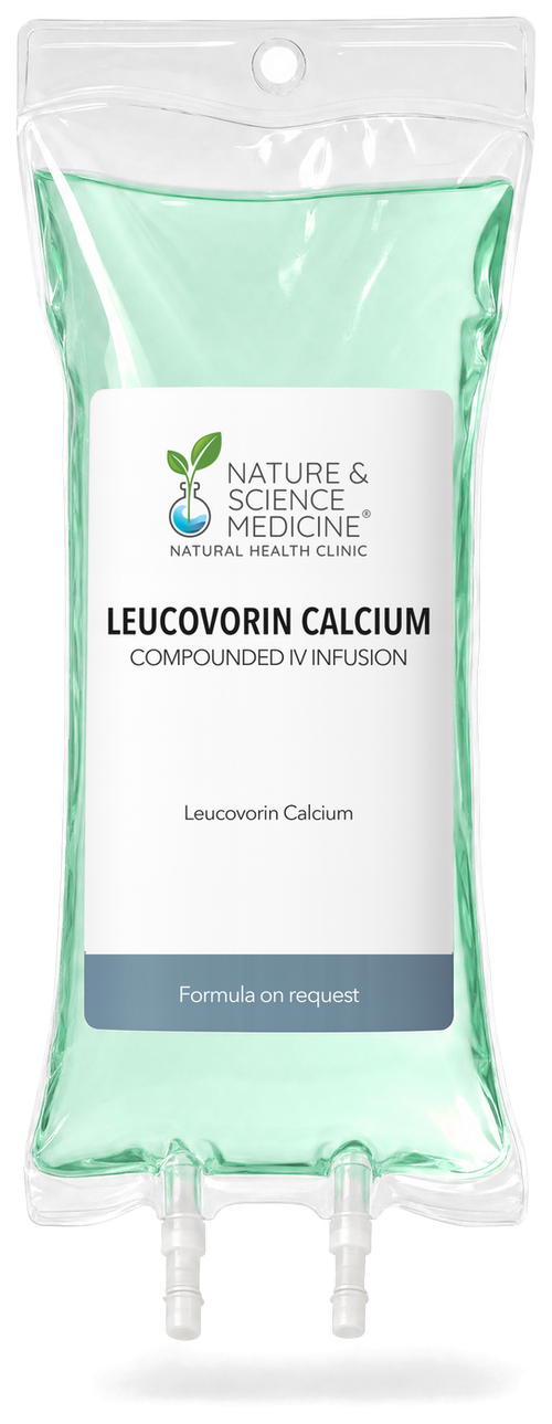 Leucovorin Calcium IV bag, compounded at Nature & Science Medicine