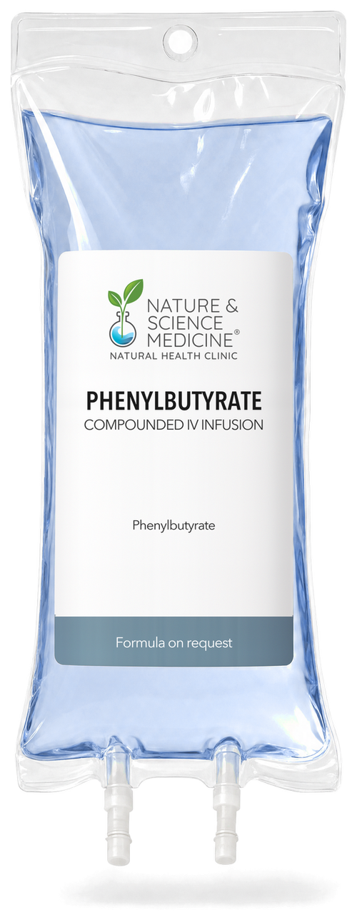 Phenylbutyrate IV bag, compounded at Nature & Science Medicine