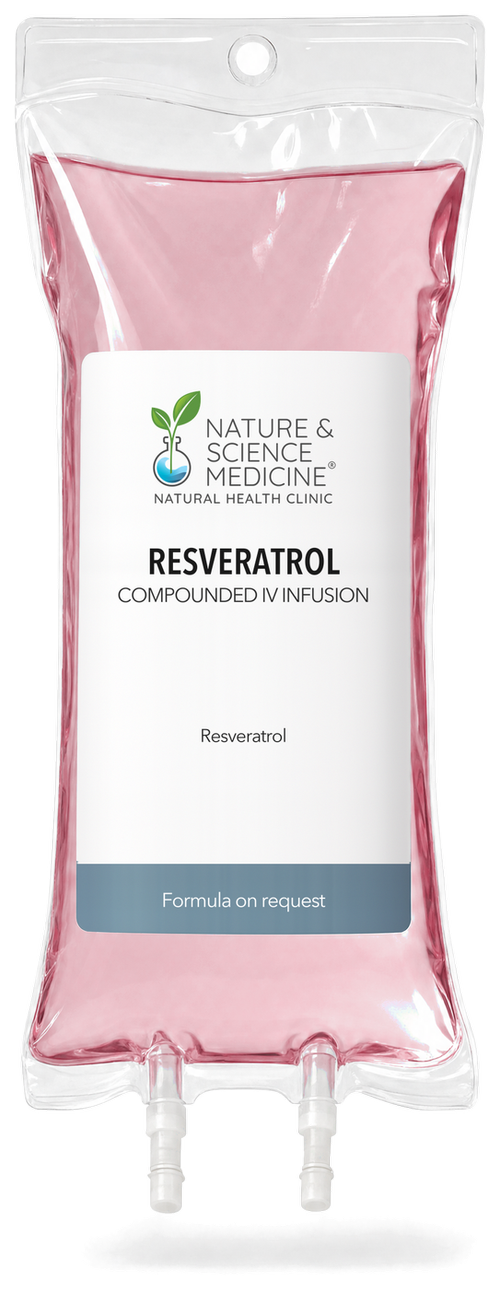 Resveratrol IV bag, compounded at Nature & Science Medicine