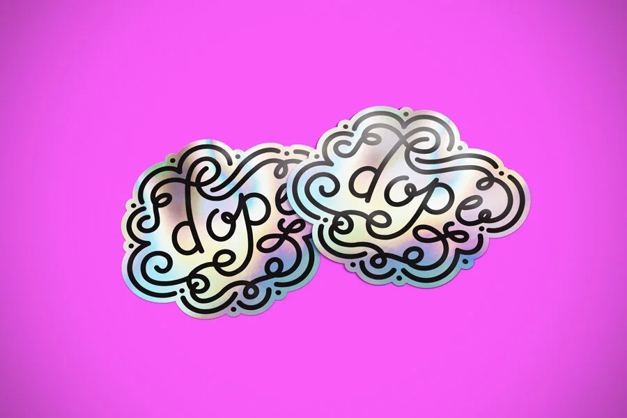 Dope Holographic Sticker