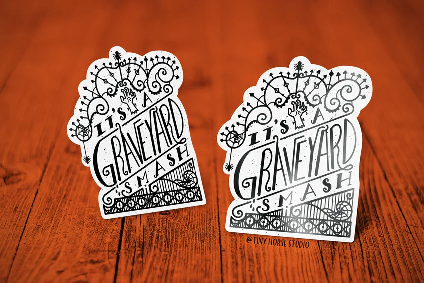 Graveyard Smash Sticker