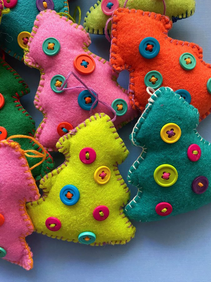 Button Tree Ornament