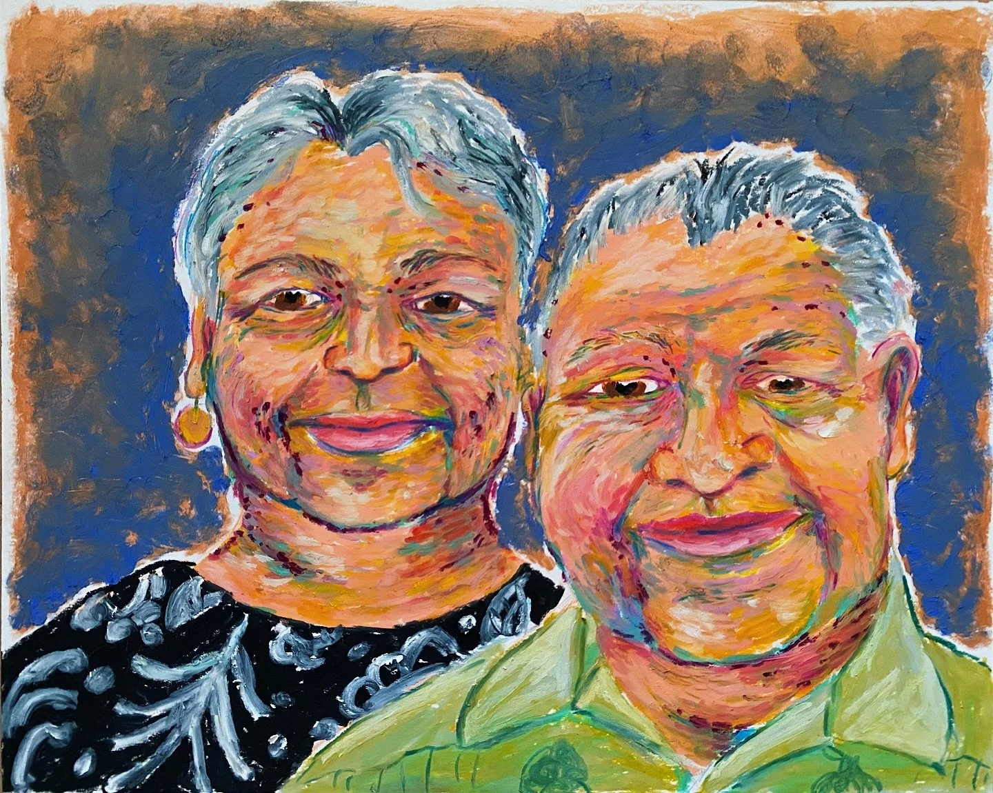 A few weeks ago, my partner and I celebrated our 11 year anniversary ✨ I decided to make a drawing of his parents using oil pastel. It was a challenge for me, being as I usually have a hard time doing portraits. But, I came out the other side and I l