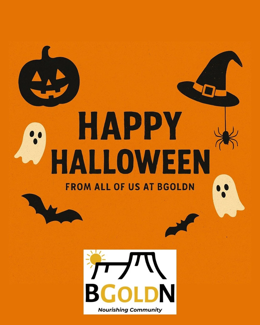 🎃👻 Happy Halloween from all of us at BGOLDN! May your day be filled with treats, smiles, and a strong sense of community. 💛 #HappyHalloween #GoldenCO
