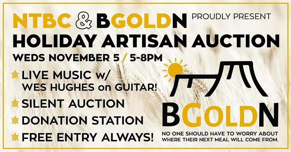 Join us tonight! @newterrainbrewingco 
Holiday Artisan Auction - do your holiday shopping and support BGOLDN!
