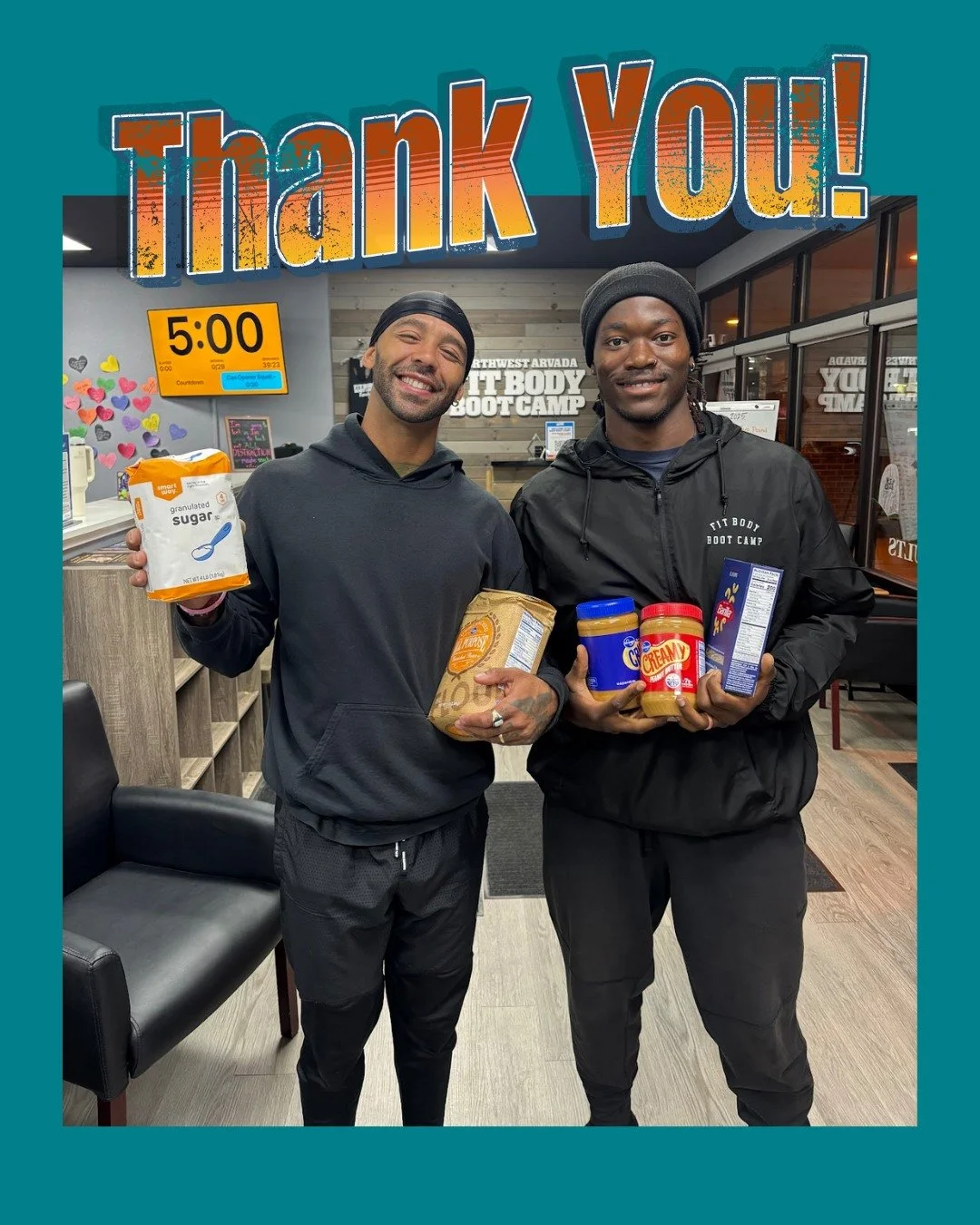 Thank you so much to the Northwest Arvada Fit Body Boot Camp for coming together to donate 1,438 pounds of food in just 3 weeks to our Fresh Food Pantry this October! We appreciate you! If you and your organizations are interested in hosting a food d