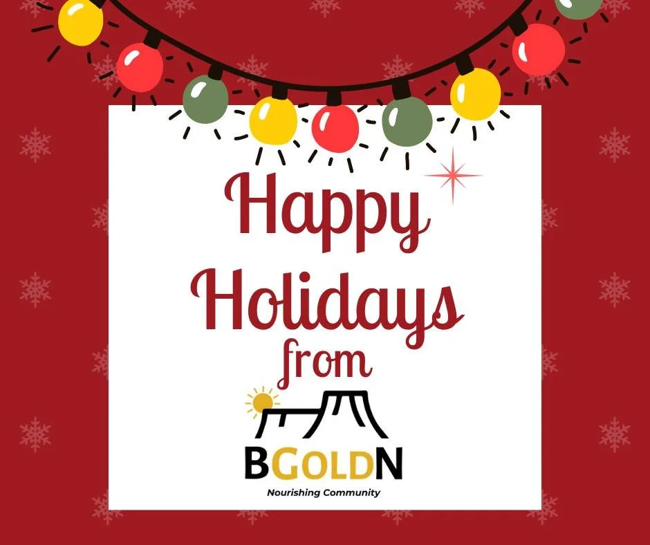 Happy Holidays from BGOLDN! As we celebrate this joyous season, we&rsquo;re grateful for the support of our amazing community. Together, we&rsquo;re making a difference and spreading kindness to those who need it most.
May your holidays be merry, bri